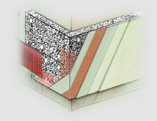 Vollwärmeschutz, WDVS, Wärmedämmverbundsystem, Dachbodendämmelemente, Deckendämmelemente, Kellerdeckendämmung, Geschoßdeckendämmung, Glaswolle, Dachbodendämmung