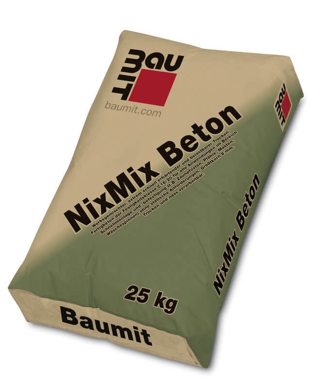 Baumit NixMix Beton, Baufuzzi der Onlineshop für Baustoffe Baumaterial Dämmstoffe Isolierung Beton Estrich Putz Mörtel